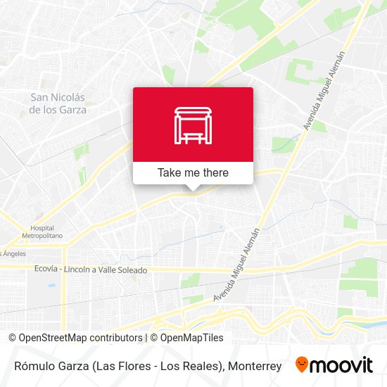 Mapa de Rómulo Garza (Las Flores - Los Reales)