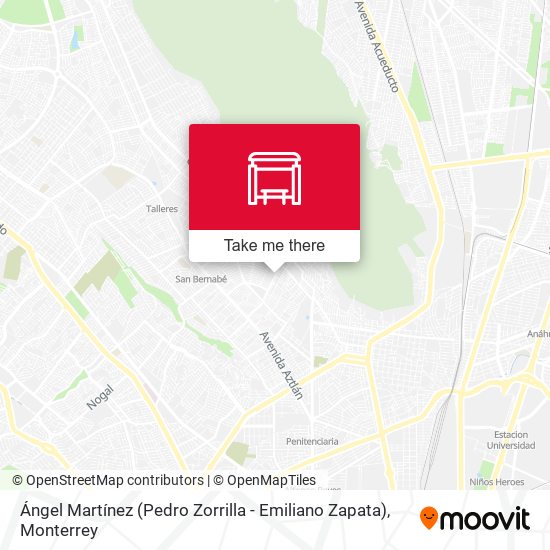 Ángel Martínez (Pedro Zorrilla - Emiliano Zapata) map