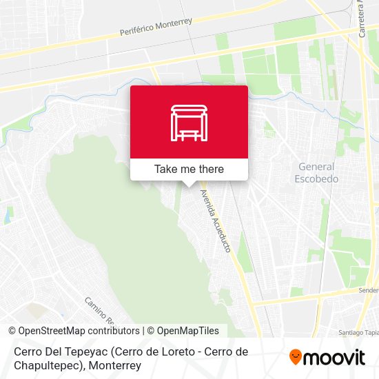 Cerro Del Tepeyac (Cerro de Loreto - Cerro de Chapultepec) map