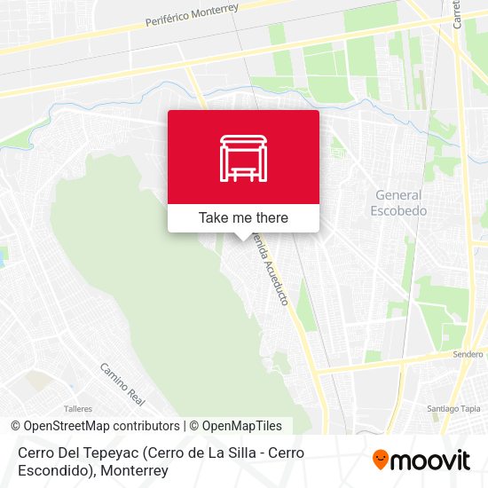 Mapa de Cerro Del Tepeyac (Cerro de La Silla - Cerro Escondido)