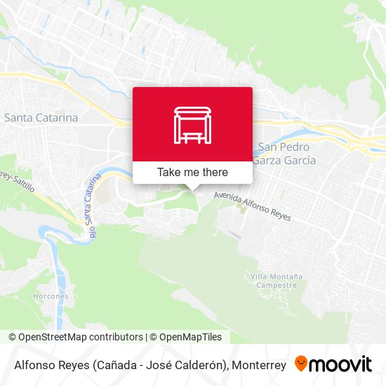 Alfonso Reyes (Cañada - José Calderón) map