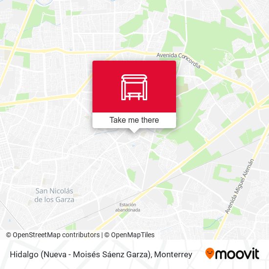 Hidalgo (Nueva - Moisés Sáenz Garza) map