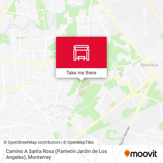 Camino A Santa Rosa (Panteón Jardin de Los Angeles) map