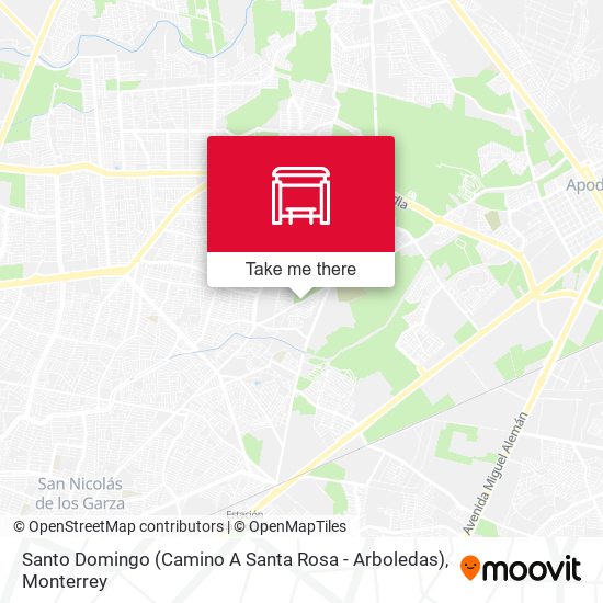 Mapa de Santo Domingo (Camino A Santa Rosa - Arboledas)