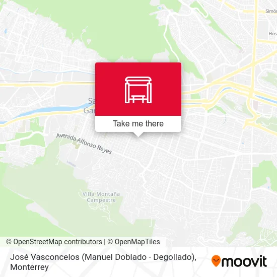 Mapa de José Vasconcelos (Manuel Doblado - Degollado)