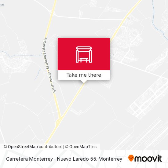 Carretera Monterrey - Nuevo Laredo 55 map