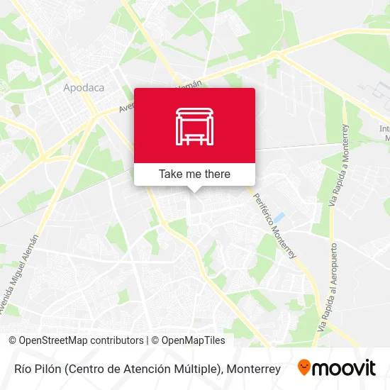 Mapa de Río Pilón (Centro de Atención Múltiple)