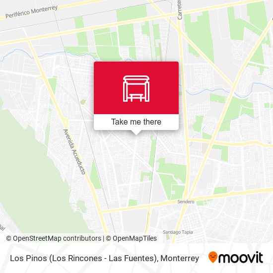 Los Pinos (Los Rincones - Las Fuentes) map