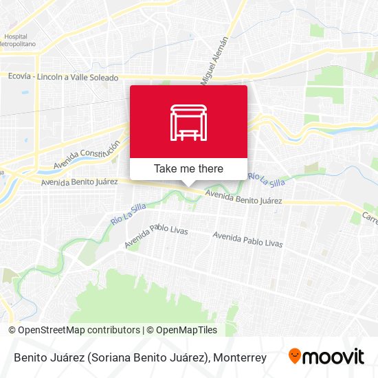 Benito Juárez (Soriana Benito Juárez) map