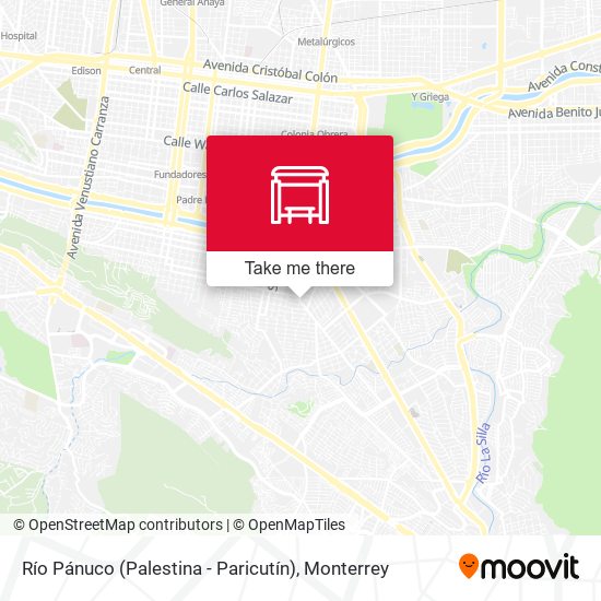 Mapa de Río Pánuco (Palestina - Paricutín)
