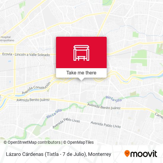 Lázaro Cárdenas (Tixtla - 7 de Julio) map