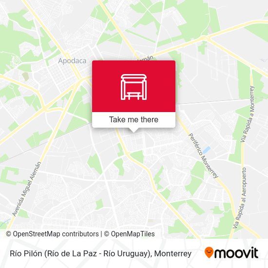Río Pilón (Río de La Paz - Río Uruguay) map