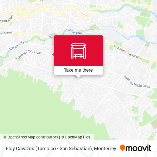 Eloy Cavazos (Tampico - San Sebastián) map
