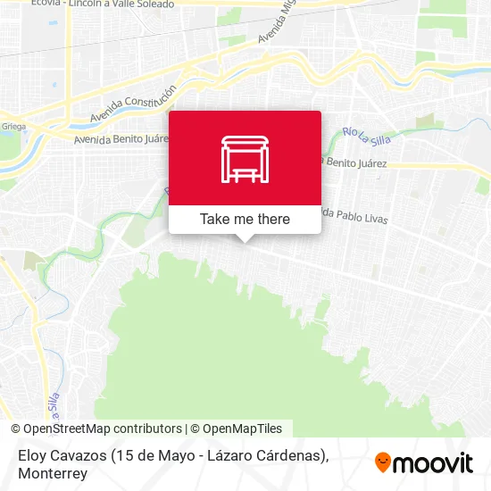 Mapa de Eloy Cavazos (15 de Mayo - Lázaro Cárdenas)