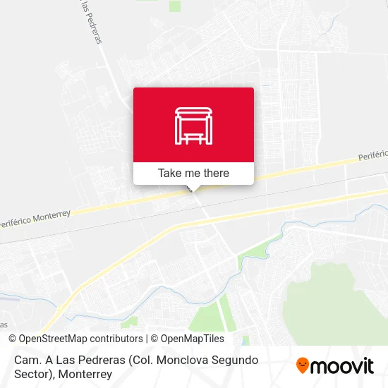 Cam. A Las Pedreras (Col. Monclova Segundo Sector) map