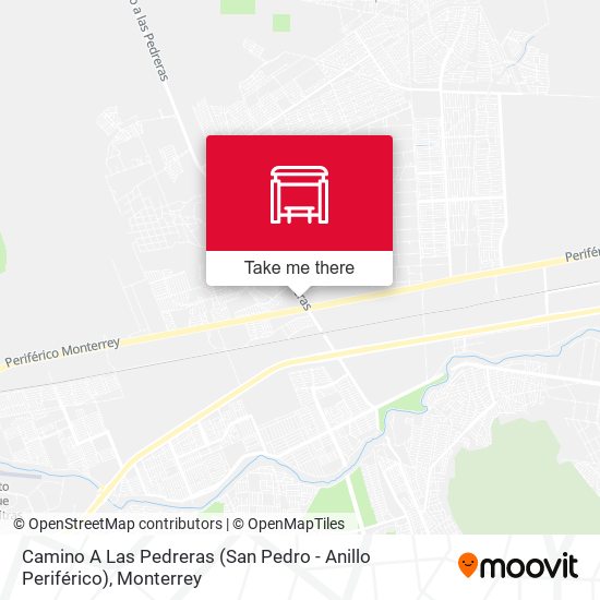 Camino A Las Pedreras (San Pedro - Anillo Periférico) map