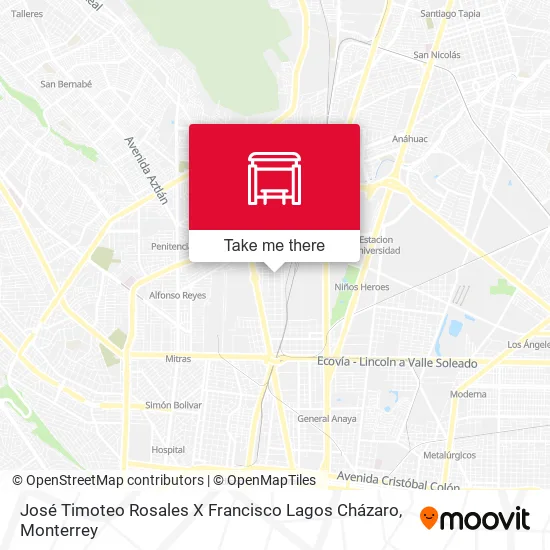 Mapa de José Timoteo Rosales X Francisco Lagos Cházaro