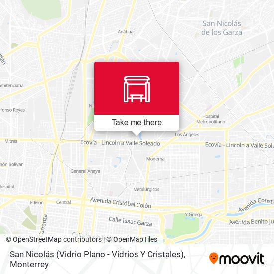 Mapa de San Nicolás (Vidrio Plano - Vidrios Y Cristales)