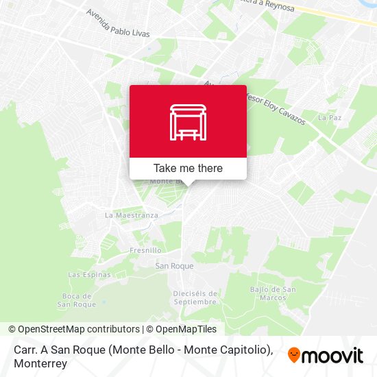 Carr. A San Roque (Monte Bello - Monte Capitolio) map