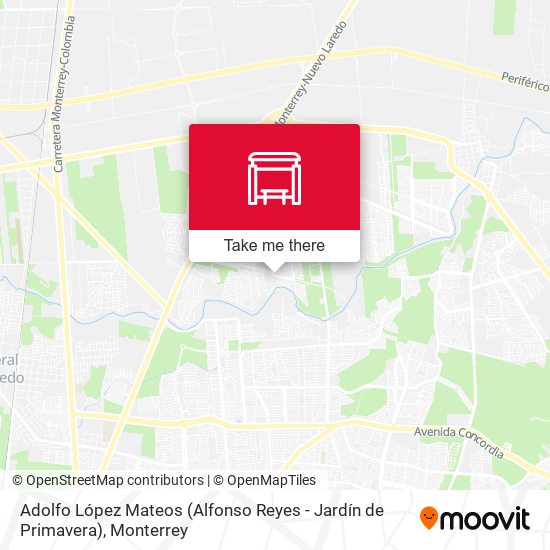 Adolfo López Mateos (Alfonso Reyes - Jardín de Primavera) map