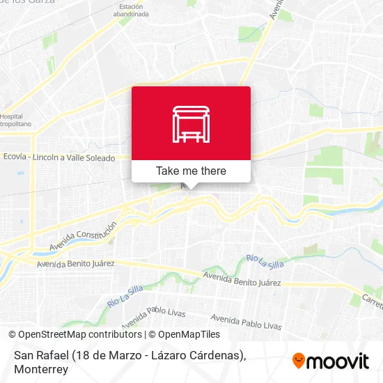 Mapa de San Rafael (18 de Marzo - Lázaro Cárdenas)