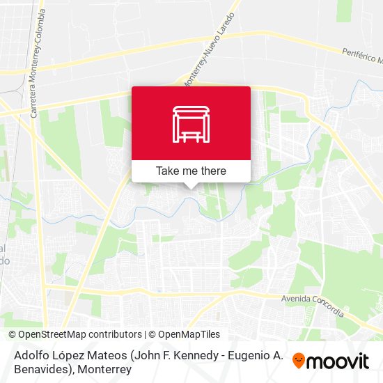 Adolfo López Mateos (John F. Kennedy - Eugenio A. Benavides) map