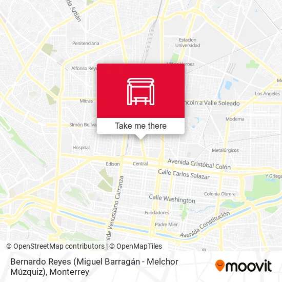Mapa de Bernardo Reyes (Miguel Barragán - Melchor Múzquiz)