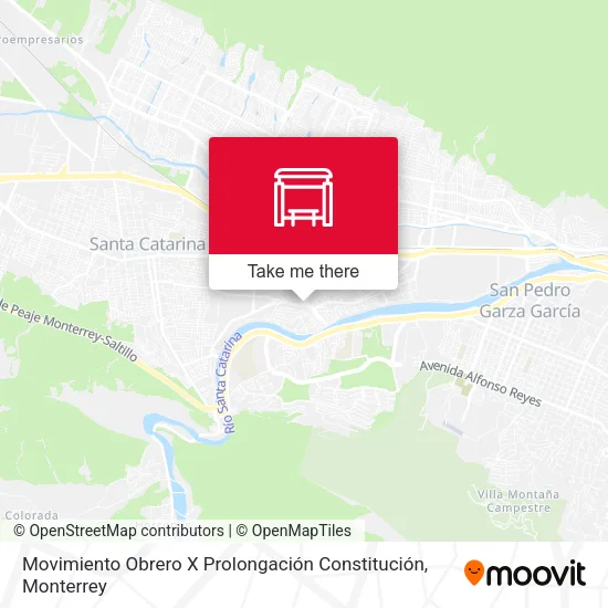 Mapa de Movimiento Obrero X Prolongación Constitución