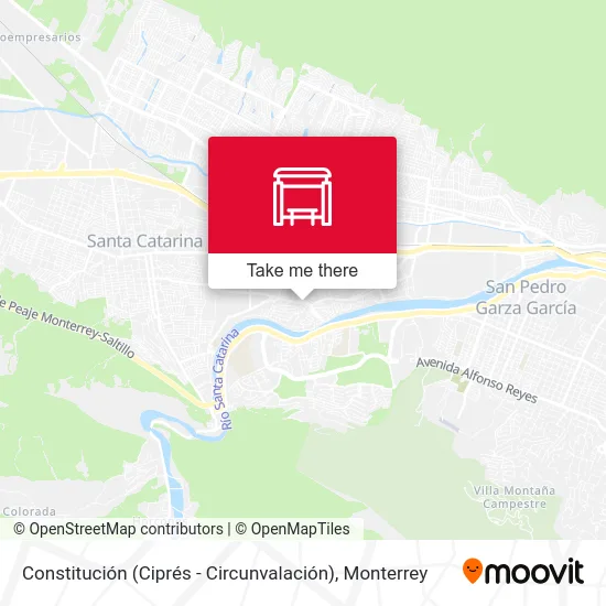 Mapa de Constitución (Ciprés - Circunvalación)