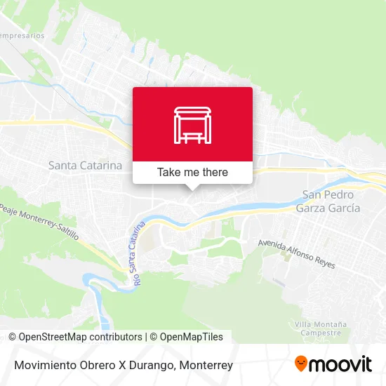 Movimiento Obrero X Durango map