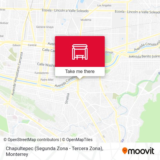 Chapultepec (Segunda Zona - Tercera Zona) map