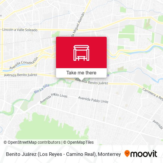 Mapa de Benito Juárez (Los Reyes - Camino Real)