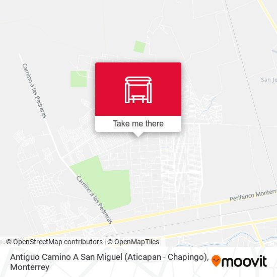 Mapa de Antiguo Camino A San Miguel (Aticapan - Chapingo)