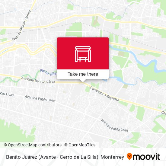 Mapa de Benito Juárez (Avante - Cerro de La Silla)