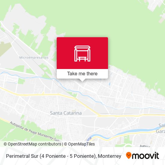 Perimetral Sur (4 Poniente - 5 Poniente) map