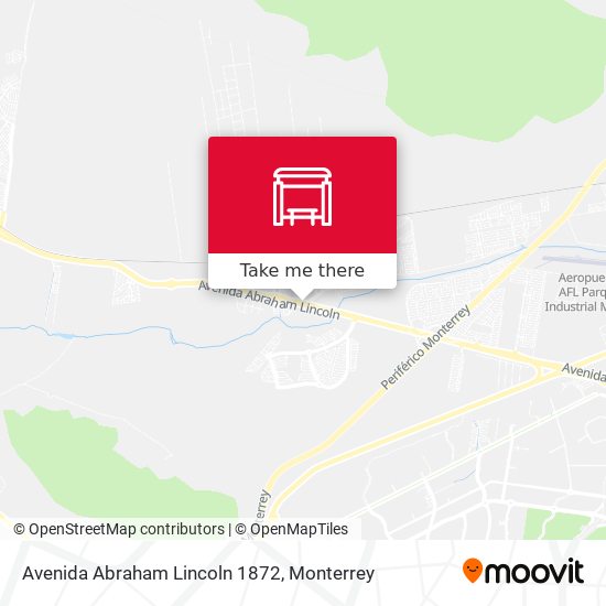 Avenida Abraham Lincoln 1872 map