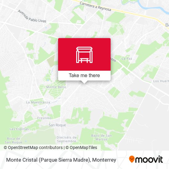 Monte Cristal (Parque Sierra Madre) map