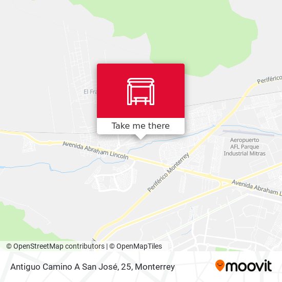 Mapa de Antiguo Camino A San José, 25