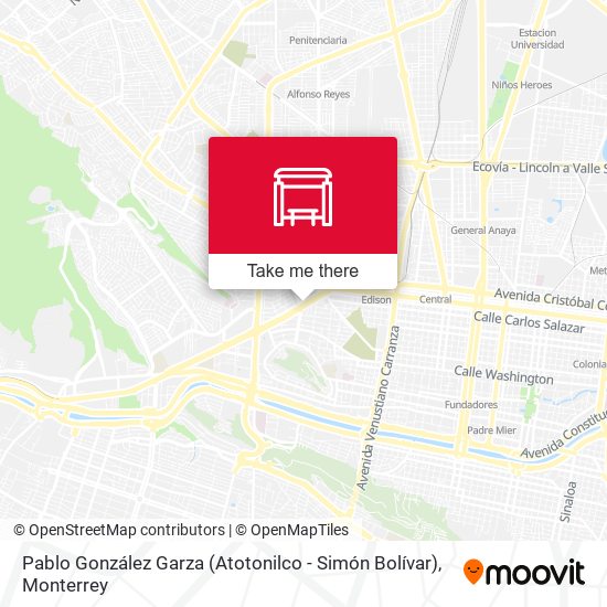 Pablo González Garza (Atotonilco - Simón Bolívar) map