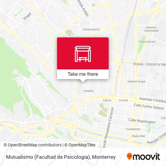Mutualismo (Facultad de Psicología) map