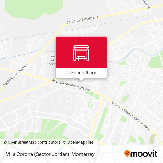 Villa Corona (Sector Jordán) map