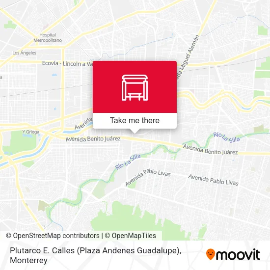 Mapa de Plutarco E. Calles (Plaza Andenes Guadalupe)
