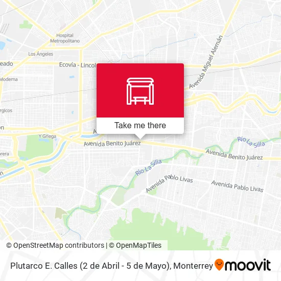 Mapa de Plutarco E. Calles (2 de Abril - 5 de Mayo)