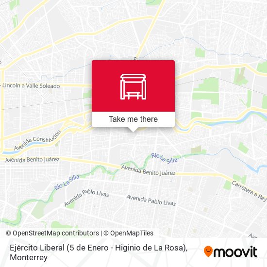 Ejército Liberal (5 de Enero - Higinio de La Rosa) map