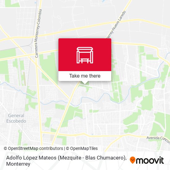 Adolfo López Mateos (Mezquite - Blas Chumacero) map