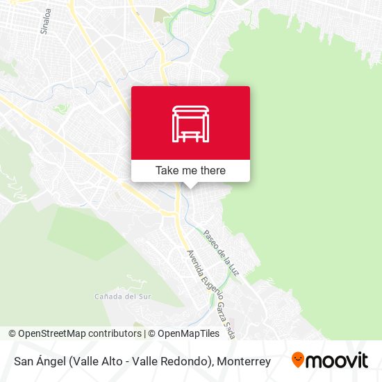 San Ángel (Valle Alto - Valle Redondo) map