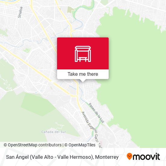 Mapa de San Ángel (Valle Alto - Valle Hermoso)