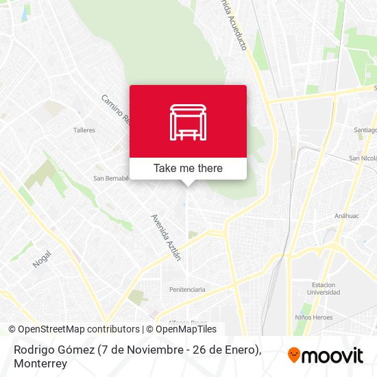 Mapa de Rodrigo Gómez (7 de Noviembre - 26 de Enero)