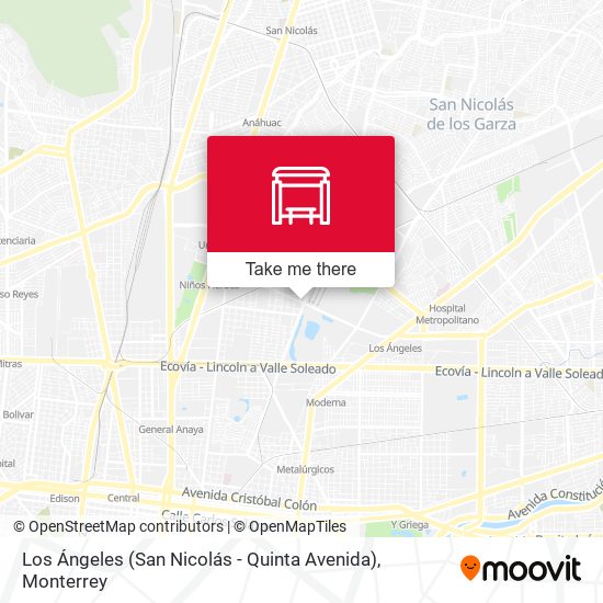 Los Ángeles (San Nicolás - Quinta Avenida) map