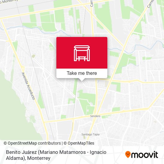 Mapa de Benito Juárez (Mariano Matamoros - Ignacio Aldama)